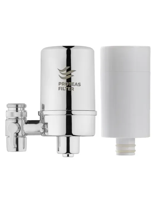 Φίλτρο βρύσης χρωμέ Proteas με άνθρακα & μεμβράνη υπερδιήθησης 0,1μm