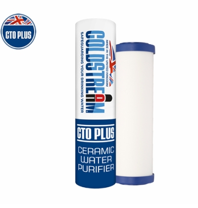 Φίλτρο νερού άνω πάγκου Coldstream Standard Shiny Inox με κεραμικό φίλτρο Coldstream Plus