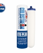 Φίλτρο νερού άνω πάγκου Coldstream Slim Satin Inox με κεραμικό φίλτρο Coldstream Plus 