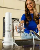 Doulton D-CP 101 Biotech Ultra Λευκή Μονή Συσκευή Φίλτρου Νερού Άνω Πάγκου με Βρυσάκι