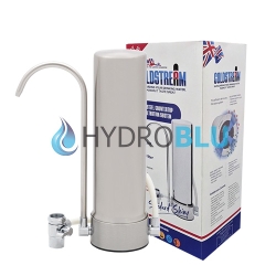 Φίλτρο νερού άνω πάγκου Coldstream Standard Satin Inox με κεραμικό φίλτρο Coldstream Plus