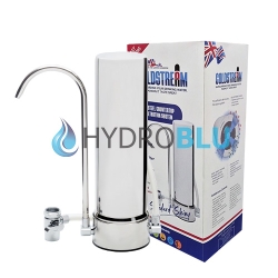 Φίλτρο νερού άνω πάγκου Coldstream Standard Shiny Inox με κεραμικό φίλτρο Coldstream Plus