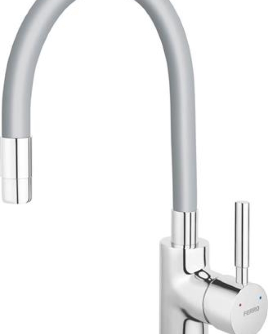 Ferro Silver–Μπαταρία κουζίνας με εύκαμπτο στόμιο