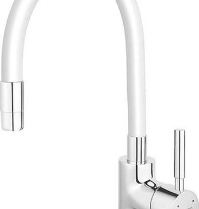 Ferro White–Μπαταρία κουζίνας με εύκαμπτο στόμιο