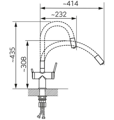 Ferro Zumba Filtrata Μπαταρία Κουζίνας Φίλτρο