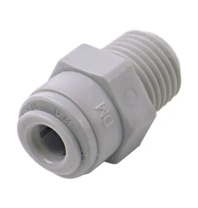 Ίσιος Ταχυσύνδεσμος Κούμπωμα 1/4″ σε Αρσενικό Σπείρωμα 1/4″