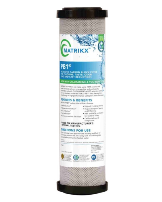 Φίλτρο Νερού MATRIKX PB1 Ενεργού Άνθρακα 0.5μm